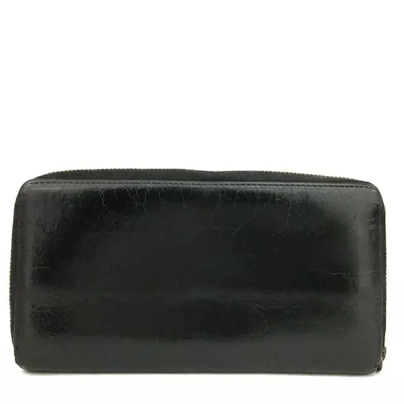 BALENCIAGA Classic Continental Leather Long Zip Around Wallet/9Y1570